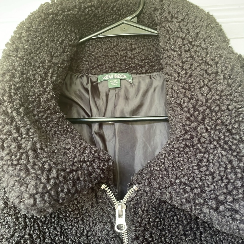 Wild Fable black sherpa jacket - Picture 2 of 5